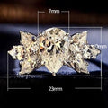 Trendy Niche Water Drop Cubic Zirconia Ring For Women Light Luxury Birthday Gift Jewelry view 5