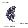Alloy Rhinestone Tree Brooch Pin For Women's Cardigans And Shawls view 8