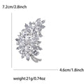 Alloy Rhinestone Tree Brooch Pin For Women's Cardigans And Shawls view 9