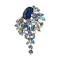 Alloy Glass Tassel Brooch Pin For Women's Suit And Shawl Decoration view 1