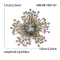 Alloy Crystal Baroque Brooch For Luxury Apparel And Lapel Decoration view 5