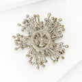 Alloy Crystal Baroque Brooch For Luxury Apparel And Lapel Decoration view 4