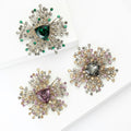 Alloy Crystal Baroque Brooch For Luxury Apparel And Lapel Decoration view 3