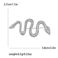 Alloy Rhinestone Snake Brooch Pin For Suit Lapel Decoration view 6