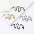Alloy Rhinestone Snake Brooch Pin For Suit Lapel Decoration view 1