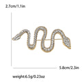 Alloy Rhinestone Snake Brooch Pin For Suit Lapel Decoration view 4