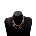 Christmas Multilayer Necklace With Snowman Cane Pendants, European American Multi Element Holiday Jewelry view 4