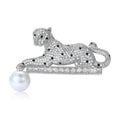 Copper Zircon Leopard Lapel Pin For Men’s Suits And Coats Brooch view 2