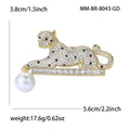 Copper Zircon Leopard Lapel Pin For Men’s Suits And Coats Brooch view 4