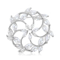 Alloy Zircon Hollow Wreath Brooch Pin For Women's Suit Decoration view 1
