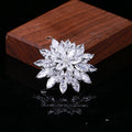 Alloy Zircon Snowflake Brooch For Women Suit Dress Lapels view 4