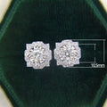Elegant Crystal Flower Zircon Stud Earrings Korean Japanese Simple Fashion Ear Jewelry view 5