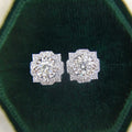 Elegant Crystal Flower Zircon Stud Earrings Korean Japanese Simple Fashion Ear Jewelry view 1