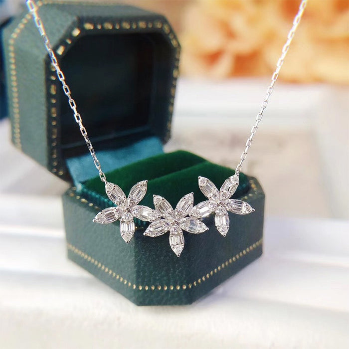 Korean Fairy Style Star Rhinestone Tassel Collarbone Necklace For Women Light Luxury Jewelry
