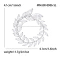 Alloy Crystal Zircon Olive Branch Brooch For Women's Suit Jackets view 4