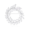 Alloy Crystal Zircon Olive Branch Brooch For Women's Suit Jackets view 1