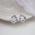 Vintage Cow Spot Acrylic Geometric Hoop Irregular Oval Multi Layer C Shape Statement Earrings view 4