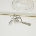Christmas Reindeer Brooch With Tassel Simple Cartoon Animal Deer Head Pin Badge Accessory view 4