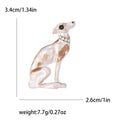 Alloy White Dog Brooch Pin For Shirts Coats And Apparel view 5