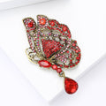 Alloy Rhinestone Hollow Butterfly Brooch Pin For Coats And Suits view 3