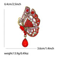 Alloy Rhinestone Hollow Butterfly Brooch Pin For Coats And Suits view 6