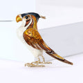 Alloy Enamel Parrot Brooch Pin For Suit And Sweater Decoration view 3