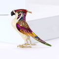 Alloy Enamel Parrot Brooch Pin For Suit And Sweater Decoration view 4