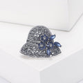 Alloy Rhinestone Flower Hat Brooch Pin For Coat Accessories view 3