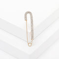 Simple Alloy Rhinestone Safety Brooch Pin For Sweaters And Coats view 6