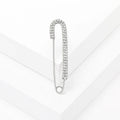 Simple Alloy Rhinestone Safety Brooch Pin For Sweaters And Coats view 4