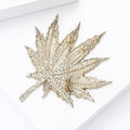 Alloy Leaf Brooch Vintage Plant Scarf Buckle Lapel Pin view 4