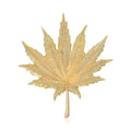 Alloy Leaf Brooch Vintage Plant Scarf Buckle Lapel Pin view 2