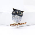Alloy Enamel One Eyed Owl Brooch Pin For Coat Decoration view 4