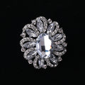 Alloy Crystal Glass Brooch Pin For Women's Fashion Clothing Accessories view 9