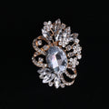 Alloy Crystal Glass Brooch Pin For Women's Fashion Clothing Accessories view 6