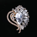 Alloy Crystal Glass Brooch Pin For Women's Fashion Clothing Accessories view 4