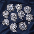 Alloy Crystal Glass Brooch Pin For Women's Fashion Clothing Accessories view 1
