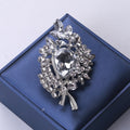 Alloy Crystal Glass Brooch Pin For Women's Fashion Clothing Accessories view 5