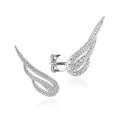 Korean Style Angel Wing Stud Earrings For Women, Fashion Slim Face Versatile Ear Jewelry view 3