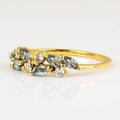 Simple Geometric Leaf Ring For Women Fresh Student Style Versatile Open Tail Finger Jewelry view 3