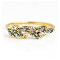 Simple Geometric Leaf Ring For Women Fresh Student Style Versatile Open Tail Finger Jewelry view 5
