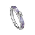 Niche Angel Wing Couple Open Ring Romantic Adjustable Lovers Ring For Valentine's Day Gift view 6