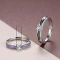 Niche Angel Wing Couple Open Ring Romantic Adjustable Lovers Ring For Valentine's Day Gift view 5