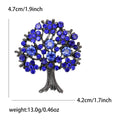 Alloy Rhinestone Tree Of Life Brooch For Apparel Decoration view 10