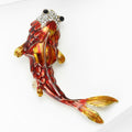 Alloy Enamel Koi Fish Brooch For Lucky Fashion Accessories view 3