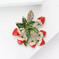 Alloy Enamel Strawberry Brooch Pin For Women's Suit And Shirt view 3