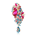 Alloy Rhinestone Crystal Brooch Pin For Elegant Coat Lapel Accessories view 1