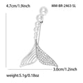 Alloy Pearl Fishtail Brooch Pin For Collars And Cardigans view 5