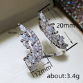 Adjustable Womens Ring With Marquise Zircon Angel Wing Design Statement Jewelry view 5