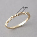 Creative Twisted Rose Gold Plated Copper Ring For Women Fashion Cross Border Jewelry view 5
